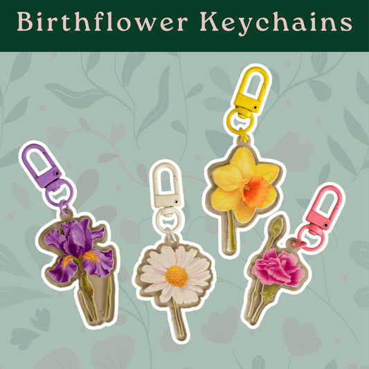 Birthflower Keychains