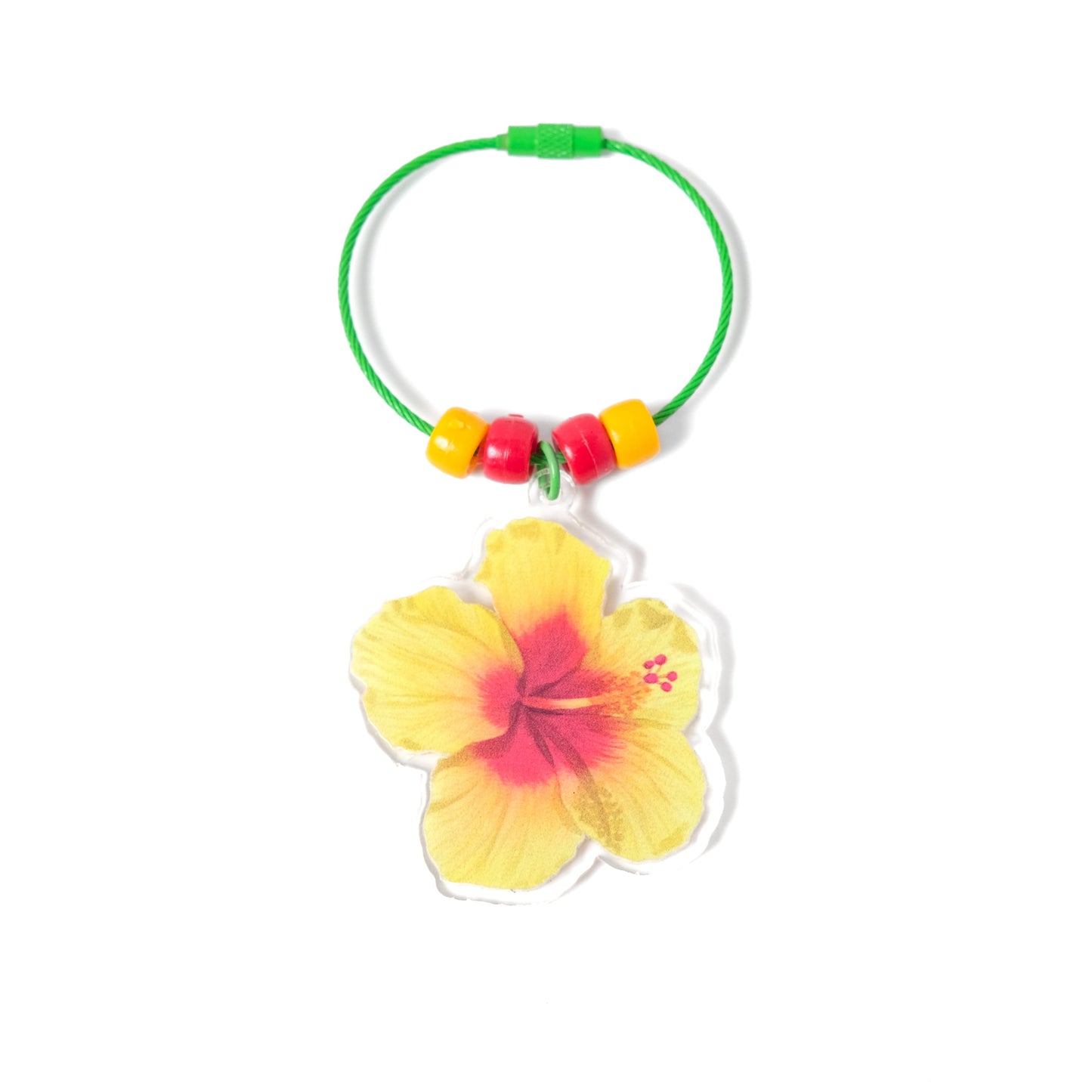 Summer Hibiscus Bag Charms