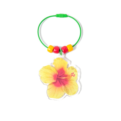 Summer Hibiscus Bag Charms