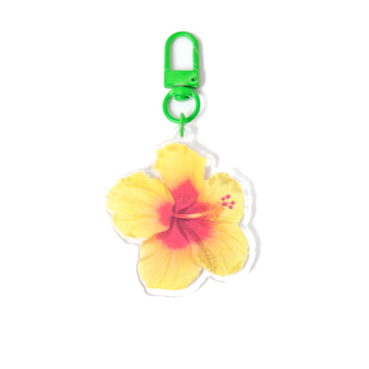 Summer Hibiscus Keychains
