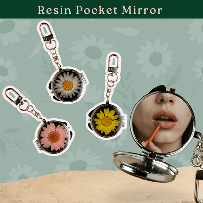 Forever Daisy Pocket Mirrors - Round & Heart Shapes