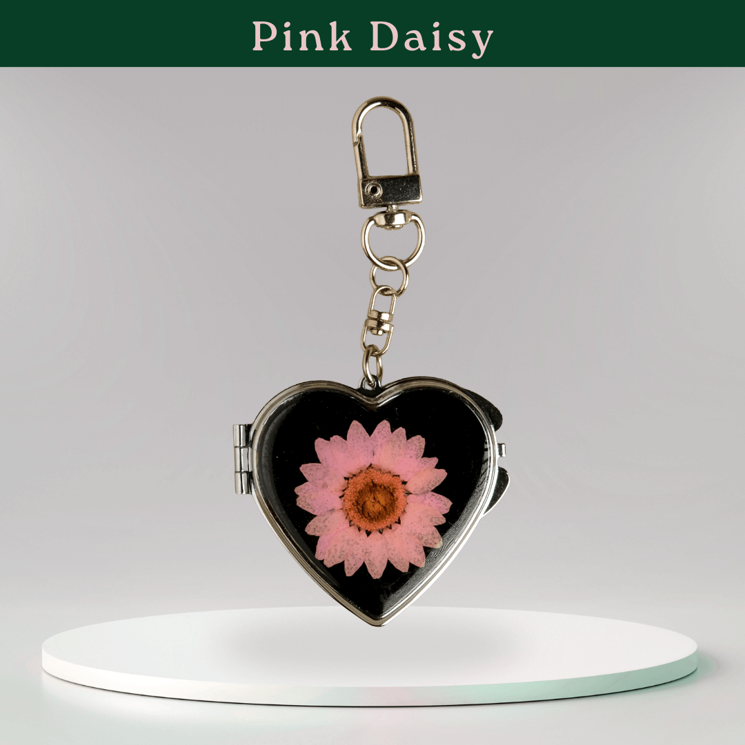 Forever Daisy Pocket Mirrors Round Heart Shapes - Image 3